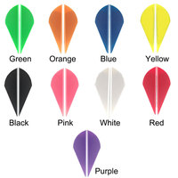 Plumes de flèche en TPU en forme de goutte d'eau de 1,75 pouce/2 pouces/3 pouces/4 pouces avec tige en carbone et plume en plastique pour la chasse DIY