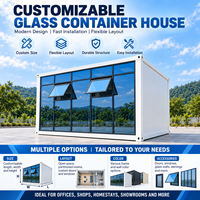 Maison conteneur préfabriquée modulaire portable de 20 pieds à assemblage rapide, en panneaux sandwich d'acier contemporains, pour bureau ou cuisine