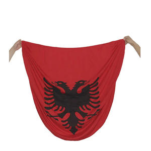Ultima bandiera del motore del cofano auto 110*150CM Spandex poliestere <span class=keywords><strong>Albania</strong></span> per auto - Product Image 2