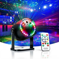 Lampes de scène LED RGBW, guirlande lumineuse laser, lumières de discothèque, télécommande, activation sonore, événements automatiques | YSH