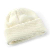Fabriek Custom Borduurlogo Effen Kleuren Beanies Fabrikant Unisex Sport Cuffless Enkele Manchet Winter Gebreide Hoeden Beanie
