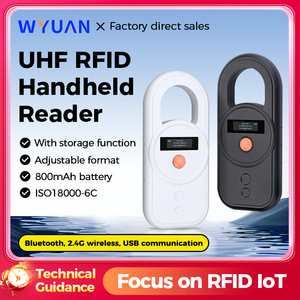 <span class=keywords><strong>Lecteur</strong></span> <span class=keywords><strong>de</strong></span> cartes RFID UHF WYUAN 860-960 MHz, portable, sans fil, scanner Bluetooth, sortie clavier virtuel avec écran - Product Image 1