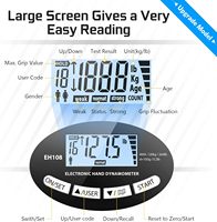 Dynamomètre à main Grip Force Trainer Electronic Hand Grip Strength Tester Hand Grip Training Gauge for Sports Home School Use