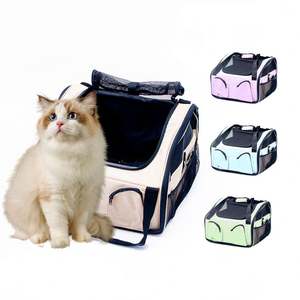 Bolsa de Transporte para Gatos Personalizada al por Mayor con Logotipo, Expandible, Aprobada por Aerolíneas, Plegable, Duradera, Transpirable, de Tela Oxford - Product Image 2