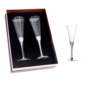 Gobelet en verre cristal diamant de luxe créatif <span class=keywords><strong>Flûte</strong></span> de haute qualité pour la maison Cocktail vin Logo <span class=keywords><strong>personnalisable</strong></span> Ensemble Highball classique - Product Image 6