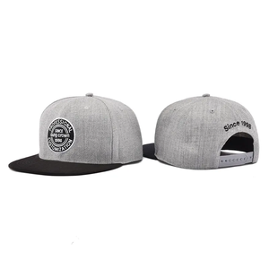 Gorra snapback gris con logo bordado, visera negra, 6 paneles, unisex, estilo urbano, para uso casual, para adultos - Product Image 3