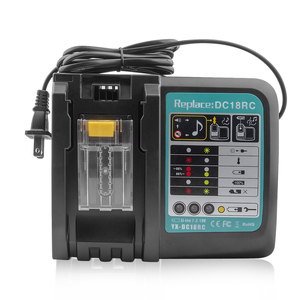 Dc18rc Dc18ra herramientas eléctricas rápidas Li Io 18V cargador de batería de taladro 14,4 volt-18volt para MK Bl1820 <span class=keywords><strong>Bl1820b</strong></span> Bl1825 Bl1830 Bl1830b - Product Image 1