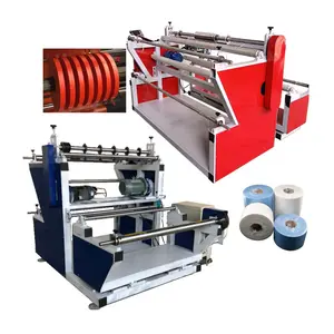 Rollo de papel de caja registradora, máquina de rebobinado de cinta de corte de aluminio, cortadora de tela soplada en fusión no tejida, rebobinadora