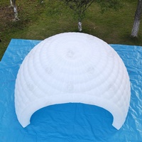 Tente gonflable LED personnalisée en forme de dôme, installation facile, abri gonflable pour événements et fêtes de jardin