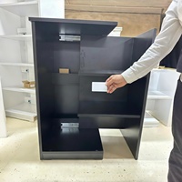 Armoires de rangement modernes en bois massif avec compartiments cachés - Meubles pratiques pour salon, chambre à coucher, cuisine
