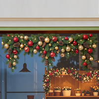 Autocollants statiques de Noël pour fenêtres, décorations de Noël réutilisables, tendance 2026 pour la décoration de la maison et des fêtes