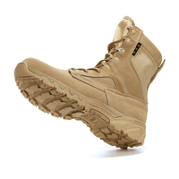 Bottes de désert à fermeture éclair anti-sable pour hommes, chaussures de jungle montantes, bottes tactiques de protection pour femmes, antidérapantes et résistantes à l'usure