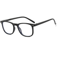 Lunettes de protection unisexe de luxe en TR90 et acétate, monture intégrale colorée, style rétro carré, pour bureau et ordinateur, motif uni, logo personnalisé