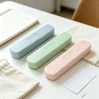 Boîte à stylos en plastique de qualité supérieure, format poche, anti-poussière, pour les trajets quotidiens et le rangement en voiture