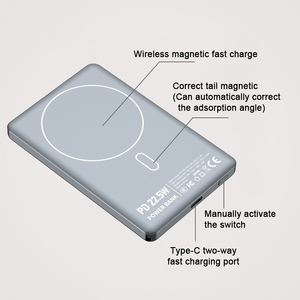 <span class=keywords><strong>Prix</strong></span> de gros du fabricant 5000mah Power Bank Banque d'alimentation magnétique sans fil portable pour téléphone - Product Image 5
