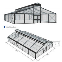 Estructura de Carpa de Aluminio de Gran Envergadura con Techo de PVC Transparente y Resistente para Eventos y Bodas