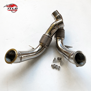 Tuyau de descente sport en acier inoxydable 304 poli sans catalyseur pour BMW M5 F10 S63 4.4T V8 – Vente Flash - Product Image 3