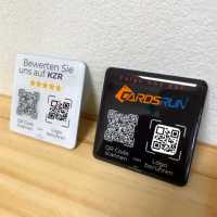 Plaque de signalisation NFC étanche pour avis Google, 120*120mm, en acrylique PVC, distance de lecture 2-5cm, pour entreprises, restaurants, magasins, adhésive