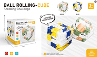 BJQ OEM Puzzle 3D Maze Magic Cube, casse-tête, labyrinthe multicolore, nouveauté, balle de piste, soulage le stress et l'anxiété, jouets