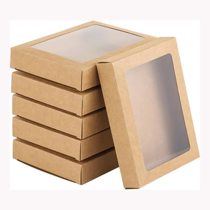 Boîtes rigides en <span class=keywords><strong>carton</strong></span> Kraft, 300g, pliables et recyclables, utilisées pour le stockage de cartes postales/cartes/photos, présentoirs de supermarché, 50 pièces/<span class=keywords><strong>lot</strong></span> - Product Image 6