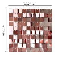 30 30cm Shimmer Wall Backdrops Square Sequin Panels Decor for Valentine's Decorations Birthday Wedding Bachelorette Party