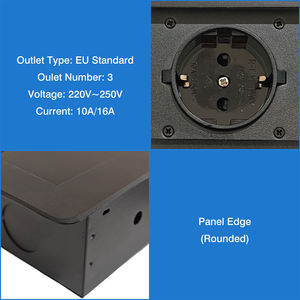 Meubles intégrés de conférence Prise de bureau cachée Prise de courant Prise de table à ports multiples Prise ue - Product Image 3