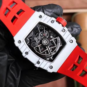 Hot-Selling NTPT Blue Carbon Fiber Luxury Design Hip-Hop Rock Singer Waterproof Luminous Men's Sports <b>Mechanical</b> <b>Watch</b> - Product Image 4