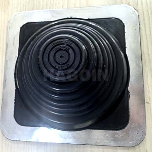 Guarnizione in gomma EPDM per canna fumaria e presa d'aria sul tetto, con base quadrata, per diametri di <span class=keywords><strong>tubi</strong></span> da 1/4-5-3/4, per stufe da esterno 5 - Product Image 5