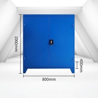 Boîte à outils robuste, armoire à outils de garage moderne et minimaliste réglable avec roues, rangement métallique pour entrepôt, livraison directe