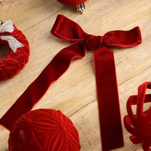 Daoge Ins-phong cách hiện đại đổ xô nhựa hoa bóng thiết lập 38 cái/bộ cây đồ trang trí Giáng sinh mới biên giới - Product Image 4