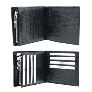 Boshiho Men Front Pocket <b>Wallet</b> Black Slim Pouch Customized Best Leather Business <b>Wallet</b> Card <b>Holder</b> for Men - Product Image 4
