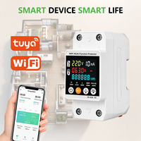 Protecteur intelligent WiFi contre les fuites 2P 63A 80A avec protection contre les surtensions, les sous-tensions et les surintensités, et compteur d'énergie