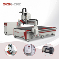Router CNC Semiautomático de 9KW con Husillo para Trabajos en Madera, Máquina CNC de 3 Ejes para Fabricación de Gabinetes
