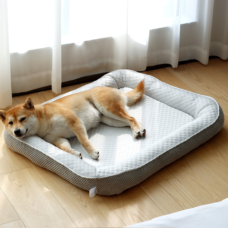 XL All-Season Velvet Pet Bed – Eco-Friendly Foam Sleeping Mat for Dogs & Cats, Small to Medium Pets