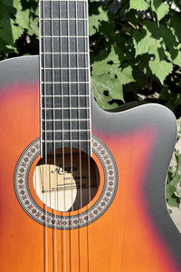 Aiersi Music Instrumentos musicales <span class=keywords><strong>Precio</strong></span> al por mayor China Madera 39 pulgadas Cutway Acabado mate Guitarras clásicas - Product Image 3