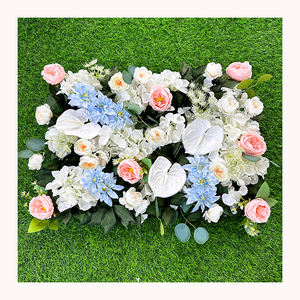 Tissu 3D 5D personnalisé tissu enroulable soie artificielle rose pivoine <span class=keywords><strong>fleurs</strong></span> panneau de fond mural mariage décor mur de <span class=keywords><strong>fleurs</strong></span> artificielles - Product Image 6