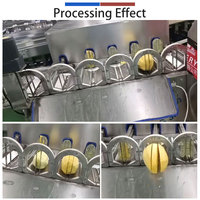 Industriële semi-automatische machine voor het schillen, ontpitten en snijden van verse mango's, 304 roestvrij staal, mango productielijn 1000-2500 stuks/uur