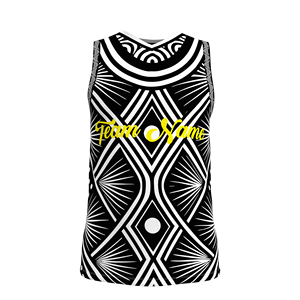 HIRBGODユースバスケットボールジャージーノースリーブカスタマイズ可能ナンバーチーム名ブラックバスケットボールベスト - Product Image 1