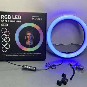 Anneau lumineux LED <span class=keywords><strong>pour</strong></span> photographie de 12 pouces, couleur RVB complète, 3000K-6000K, <span class=keywords><strong>lampe</strong></span> à intensité variable, anneau lumineux <span class=keywords><strong>pour</strong></span> vidéo YouTube Live <span class=keywords><strong>TIK</strong></span> <span class=keywords><strong>TOK</strong></span> - Product Image 4