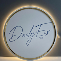 Enseignes rétroéclairées personnalisées, enseignes commerciales en acrylique rétroéclairées par LED, logo en lettres acryliques 3D lumineuses personnalisées pour mur de bureau, enseigne lumineuse LED