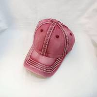 Gorra de Béisbol de 6 Paneles, Estilo Americano Vintage, 100% Algodón, para Mujer, Nueva, Versátil, con Degradado de Color y Parches, a la Moda