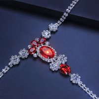 Chaîne de Corps Bikini en Strass Tendance pour Femme, Ceinture Chaîne Bijoux Sexy et Amusante