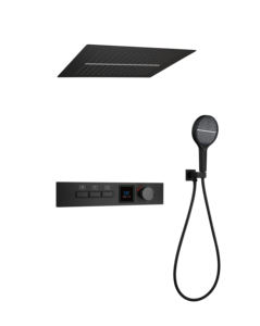 2024 nuevo techo <span class=keywords><strong>tipo</strong></span> baño lujo latón puro cuadrado cabezal de ducha grifo mezclador termostático ducha de <span class=keywords><strong>lluvia</strong></span> - Product Image 6