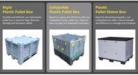 Hete Aanbieding Sinocube Polypropyleen Palletbox Inklapbaar Stapelbaar Nestbaar Recycleerbaar Zwaarbelastbaar Verzendcontainerkrat