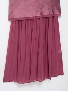 เดรสแขนกุดมีจีบสำหรับผู้หญิงเดรสแฟชั่นคล้องคอ - Product Image 4