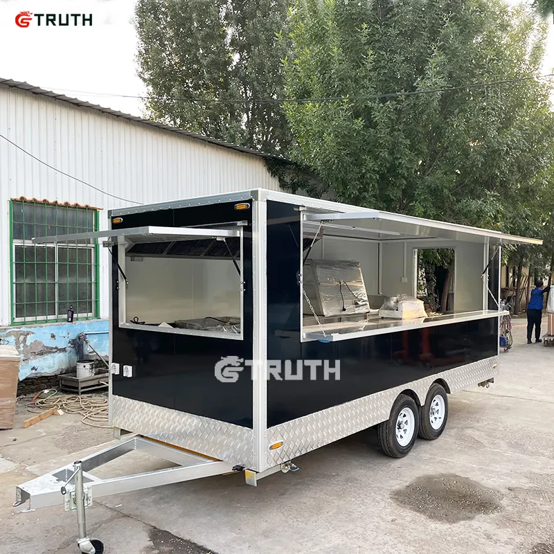 Bbq Food Truck Cart Pizza Burger Ice Cream Coffee Custom Food-truck Van Manufacture For Sale In Usa Turkey Food Trailer