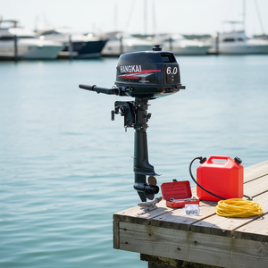 Moteur 2 temps 6HP en promotion pour bateau de pêche - Product Image 2