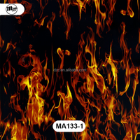 Film de transfert par hydrographie Cool Fire Design HD PVA pour casques et accessoires automobiles, motifs personnalisés 20000+