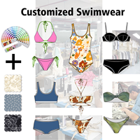 Produsen Bikini Custom Logo Private Label Berkualitas Tinggi Tahan Luntur Set Baju Renang Dua Potong Seksi Wanita