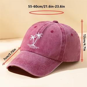 Gorra Deportiva Clásica Vintage Bordada Personalizada de 5 Paneles, Estilo Béisbol, Lavada, Ajustable, Transpirable, 100% Algodón, Venta al Por Mayor - Product Image 3